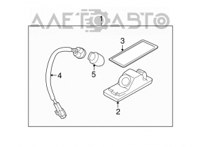 Subaru b10 Tribeca tailgate number plate light