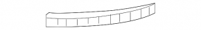Front bumper mount under headlight right Hyundai Sonata 18-19