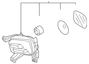 Right fog light for Kia Sportage 23-25 LED, X-Line, X-Pro