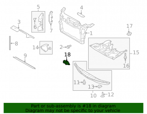 Ambient Air Temperature Sensor Ford Edge 15-23 Broken Mount