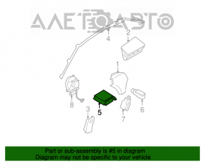 SRS airbag module (airbag computer) for Mazda6 03-08