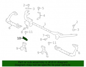 Land Rover Range Rover Velar 18-23 Small Lower Right TV Bracket