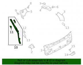 Right tailgate position sensor for Land Rover Range Rover Velar 18-23