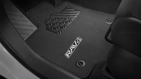 Set of floor mats for Toyota Rav4 19 - cloth, black