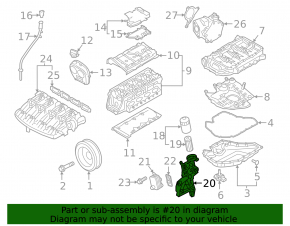 Oil filter housing Audi A3 8V 15-20