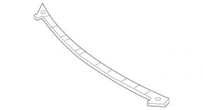 Mercedes GLA 14-20 rear bonnet trim for injectors