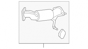 Kia Sportage 17-22 2.4 FWD exhaust pipe