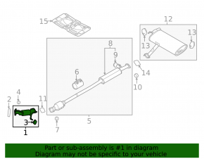 Kia Sportage 17-22 2.4 FWD exhaust pipe