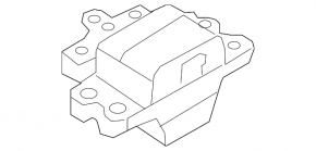 Left engine mount for VW CC 08-17