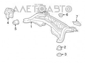 Rear subframe Lexus RX300 98-03
