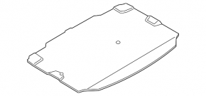 Trunk floor covering BMW X2 F39 18-23 black
