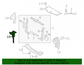 Lexus NX 15-21 Hood Lock Plate