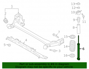 Shock absorber rear left Hyundai Elantra AD 19-20