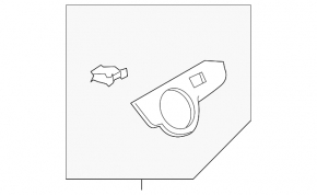 Front panel trim left VW Passat 20-22 gray