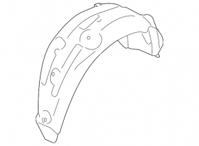 Rear left fender liner Subaru XV Crosstrek 13-17