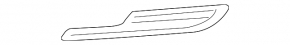 Front bumper grille right VW Golf 15-17 with chrome