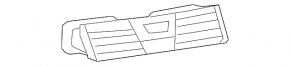 Air duct deflector central Nissan Altima 13-18 black