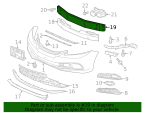 Honda Civic 13-15 aluminum front bumper reinforcement