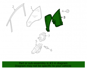 Window lifter with motor front right Audi Q5 80A 18-24