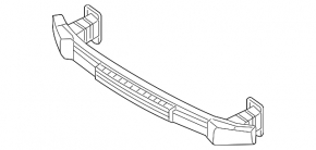 Front Bumper Reinforcement Hyundai Sonata 15-19