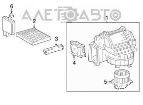 Heater fan motor Lexus ES300h ES350 14-16
