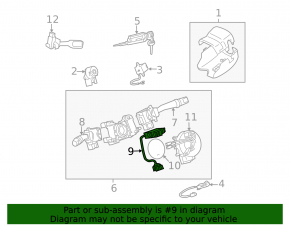 Lexus ES300 ES330 Steering Angle Sensor