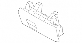 Audi A6 C7 12-18 beige passenger seat storage compartment, dry-cleanable