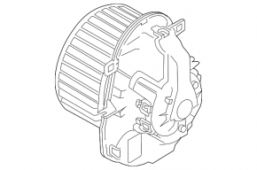Motor heater fan Porsche Cayenne 958 11-14