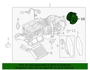 Motor heater fan Porsche Cayenne 958 11-14