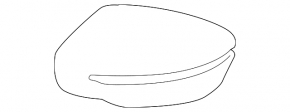 Side mirror cover right Nissan Rogue Sport 17-19 under turn signal