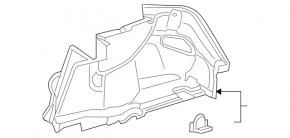 Arch trim right Mercedes C-class W205 300/400/450/43/63 15-21 black