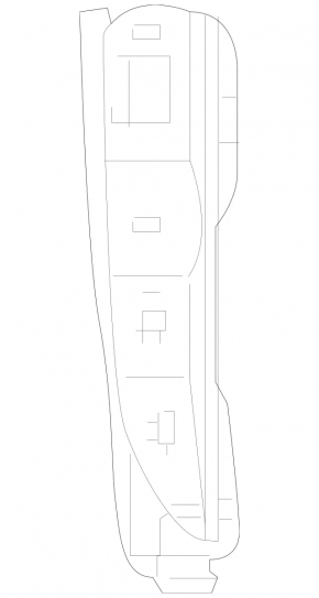 Control buttons on the center console on the left Mercedes GLC 16-22 type 3