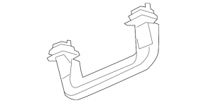 Ford Focus mk3 11-18 gray ceiling handle