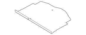 Trunk floor Ford Fiesta 14-19 5d