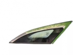 Rear left fixed glass window for Lincoln MKZ 13-20 chrome