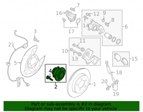 Rear right hub Mazda CX-5 13-16 FWD ABS sensor mounting defect