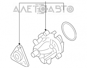 Water pump Ford Escape MK3 13-16 2.0T