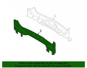 Lincoln Corsair 20-26 rear panel, two pieces