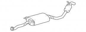 Lexus RX350 10-15 Rear Muffler with Barrel