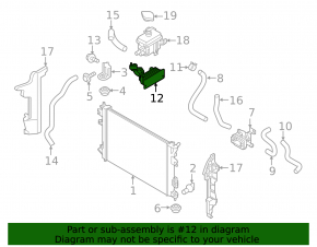 Battery cooling system cooler Kia Soul EV 15-19