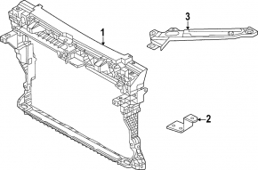 TV panel radiator VW Atlas 24-26 broken mount