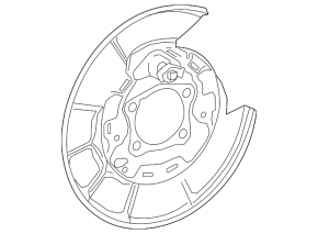 Rear right brake disc cover Toyota Camry v70 18-24