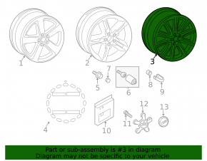 Wheel disk R18 8.0J ET39 Audi A6 C7 12-18