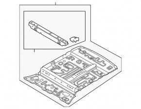 Metal trunk floor for Audi Q8 19-25