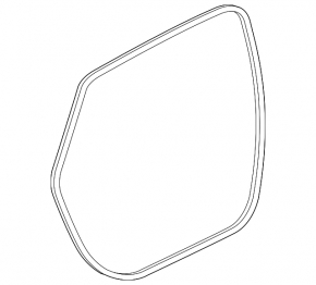 Rear left door seal for Audi Q8 19-25