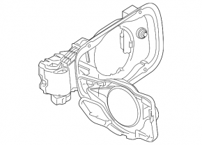 BMW 5 G30 18- 530e hybrid charging port cover