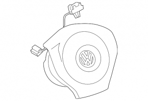 Airbag in steering wheel driver VW Passat 20-22 black