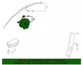 Airbag in steering wheel driver VW Passat 20-22 black, scratch