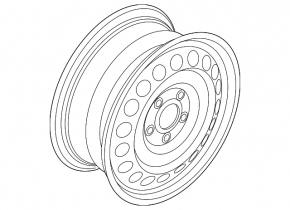 Spare tire spare wheel VW Golf 15-21
