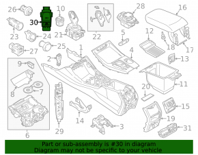 Parking button BMW X3 G01 18-21